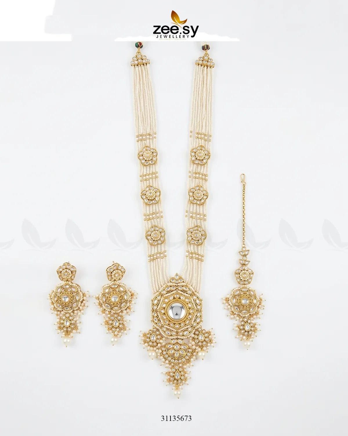 Hyderabadi Bold Kundan Malla Set