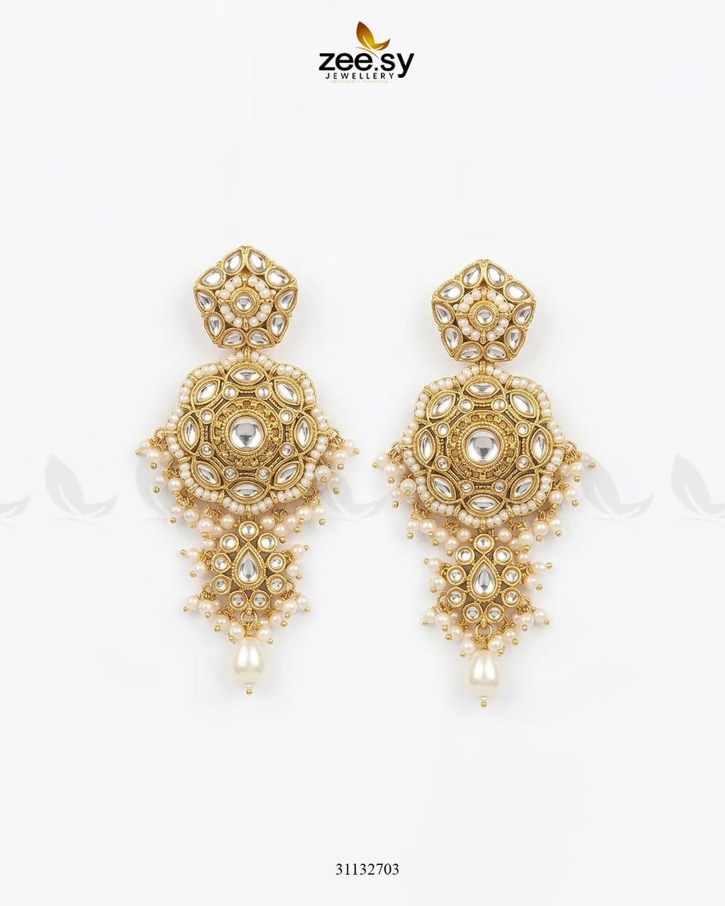 Hyderabadi Bold Kundan Malla Set