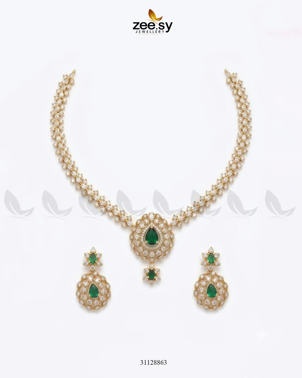 Imperial Uncut Stone Necklace Set