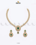 Imperial Uncut Stone Necklace Set