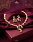 Imperial Uncut Stone Necklace Set