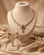 Imperial Uncut Stone Necklace Set