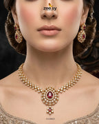 Imperial Uncut Stone Necklace Set
