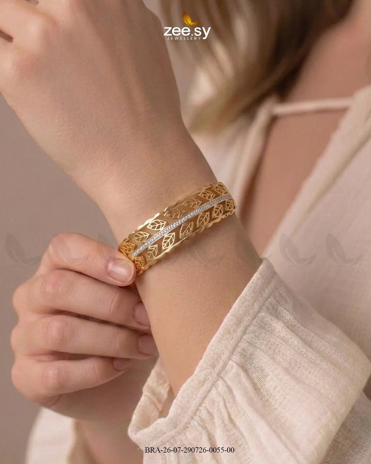 Leaf Vine Stainless Steel Bracelet