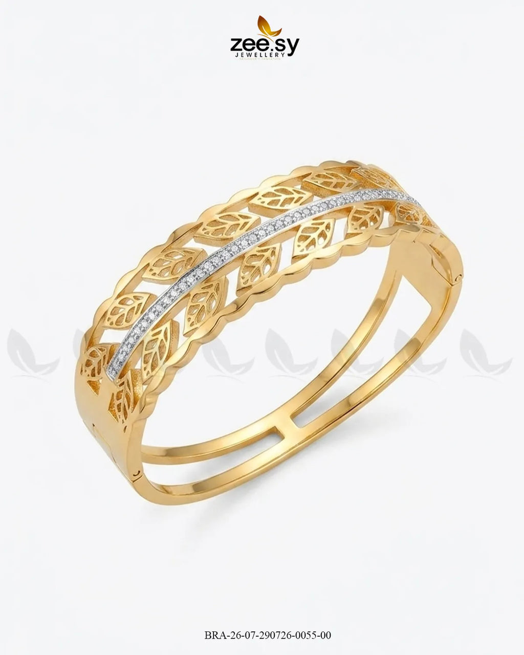 Leaf Vine Stainless Steel Bracelet