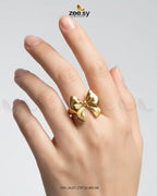 Luxe Curved Ribbon Tie Ring