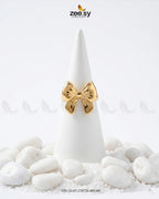 Luxe Curved Ribbon Tie Ring
