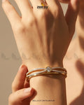 Luxe Infinity Paved Cuff Bracelet