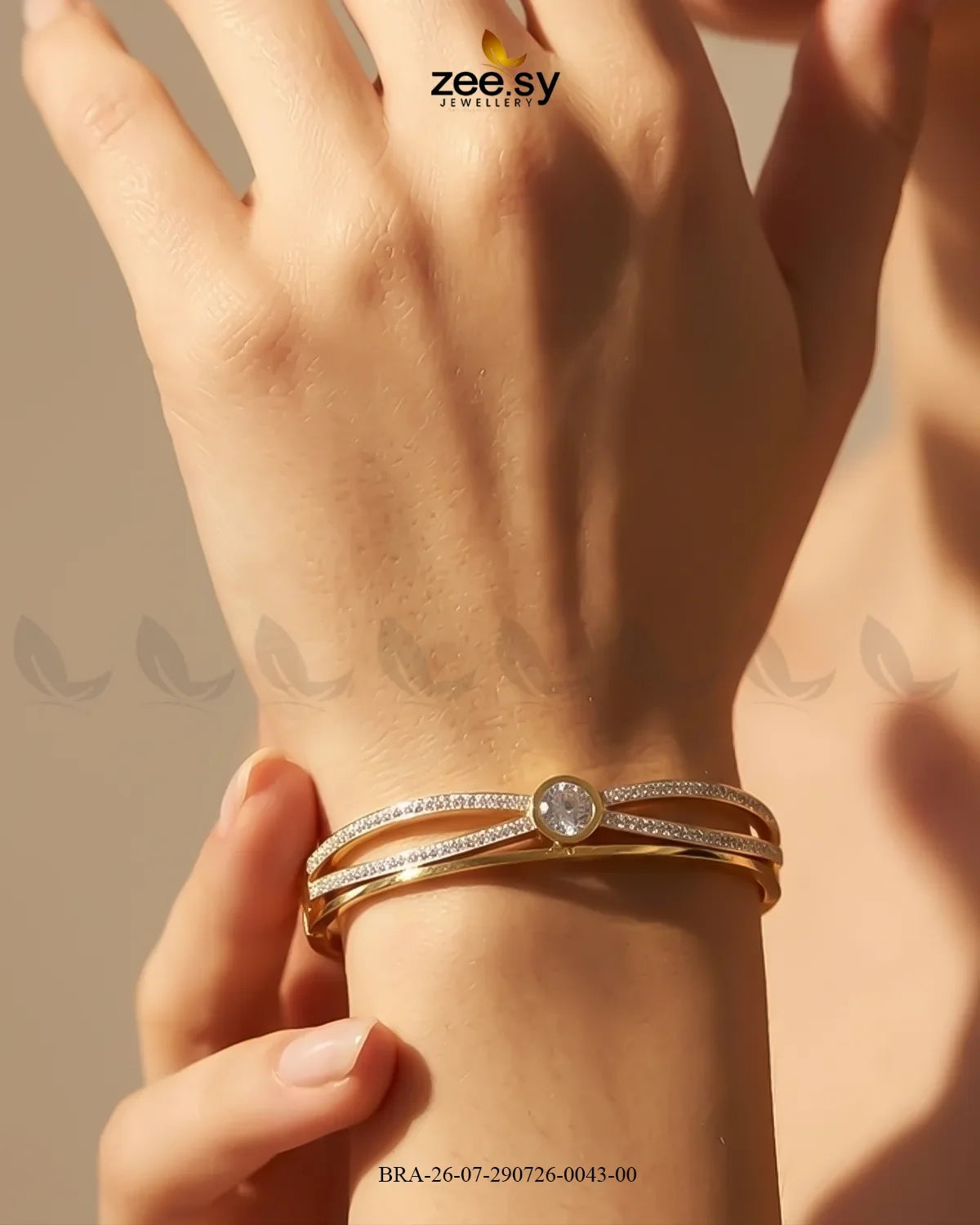 Luxe Infinity Paved Cuff Bracelet