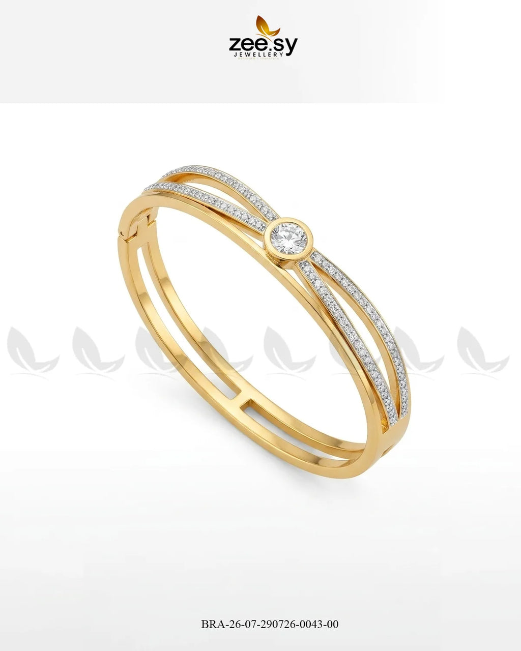 Luxe Infinity Paved Cuff Bracelet