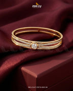 Luxe Infinity Paved Cuff Bracelet
