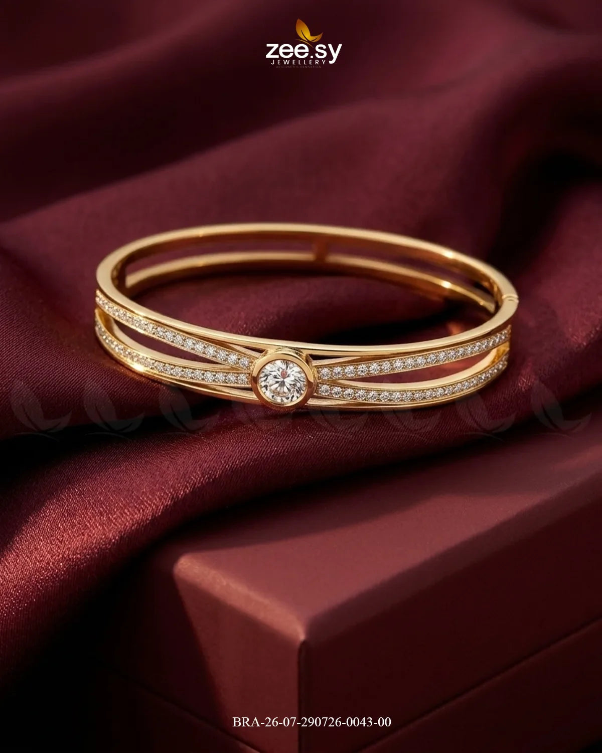 Luxe Infinity Paved Cuff Bracelet