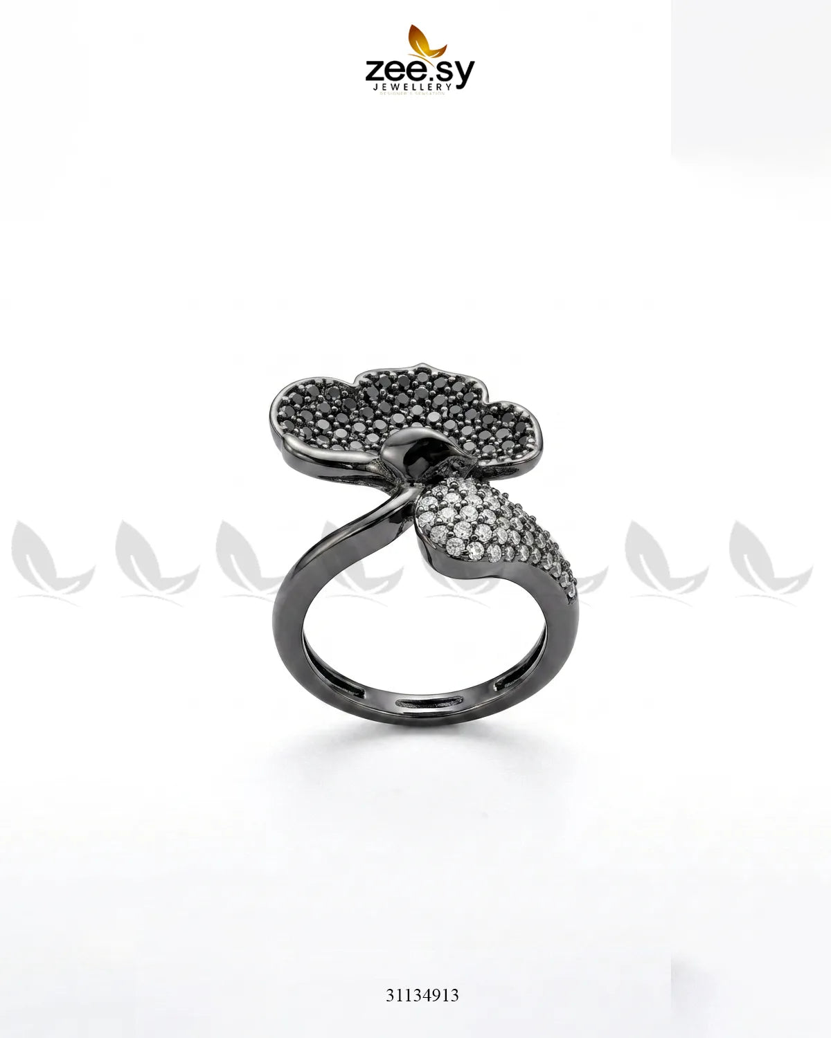 Metallic Statement Gemstone Ring