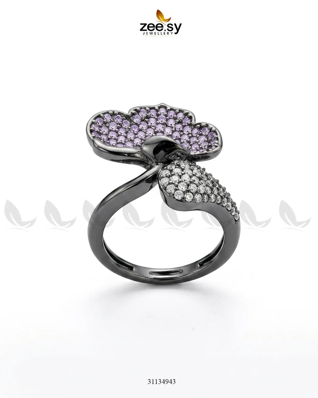 Metallic Statement Gemstone Ring