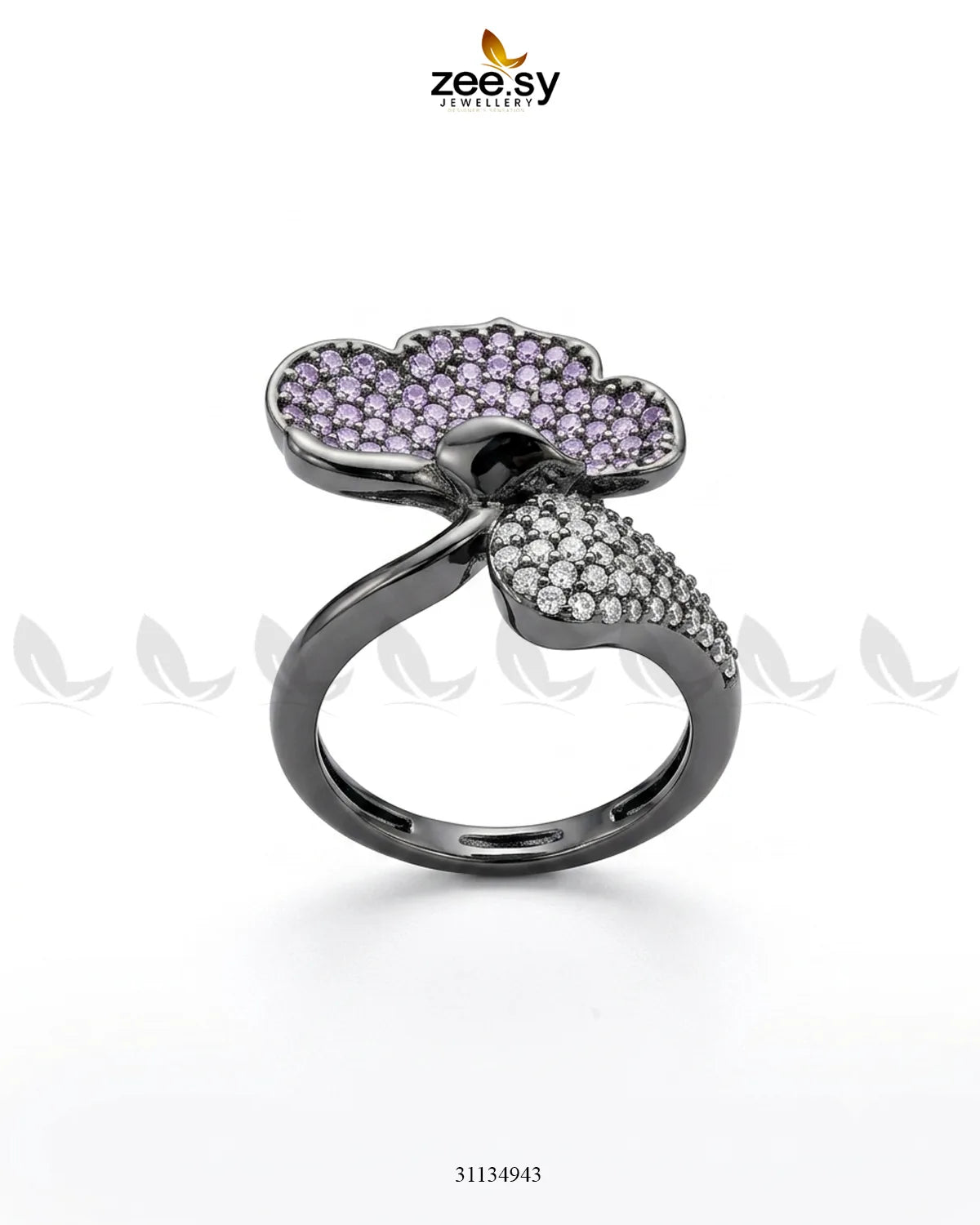 Metallic Statement Gemstone Ring