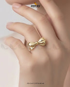Minimalist Tied Ribbon Ring