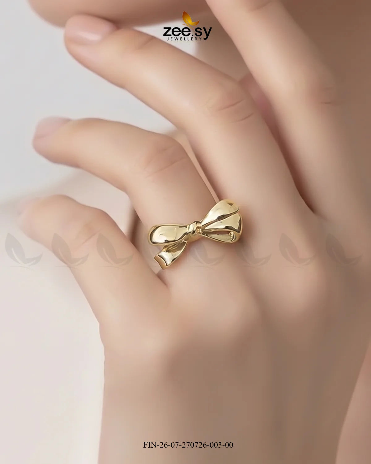Minimalist Tied Ribbon Ring