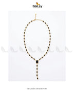 Modern Baguette Gemstone Y Chain