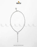 Modern Baguette Gemstone Y Chain