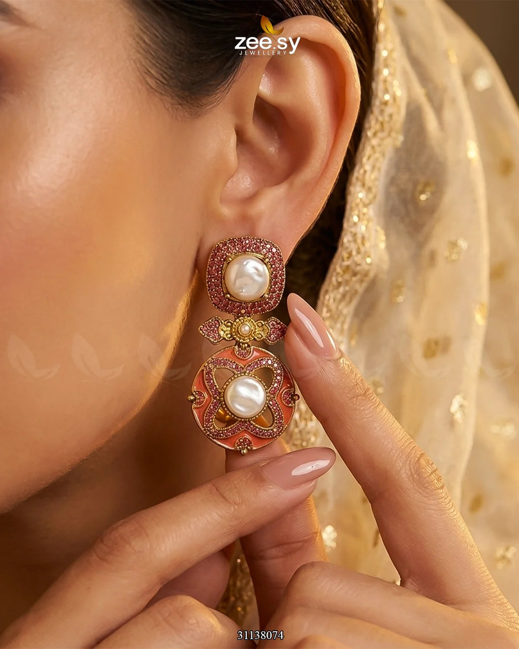 Mosaic Pearl Royale Malla Set