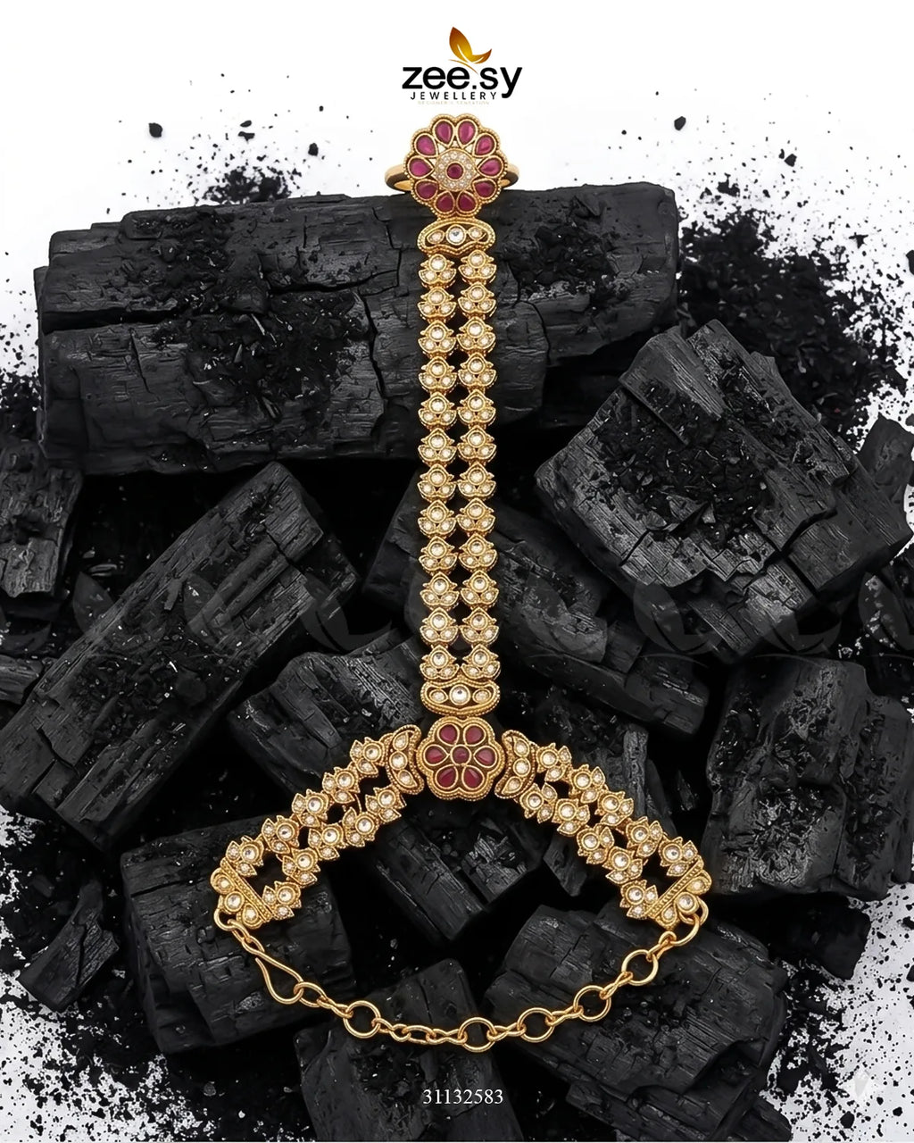 Mughal Floral Stone Anja Bracelet