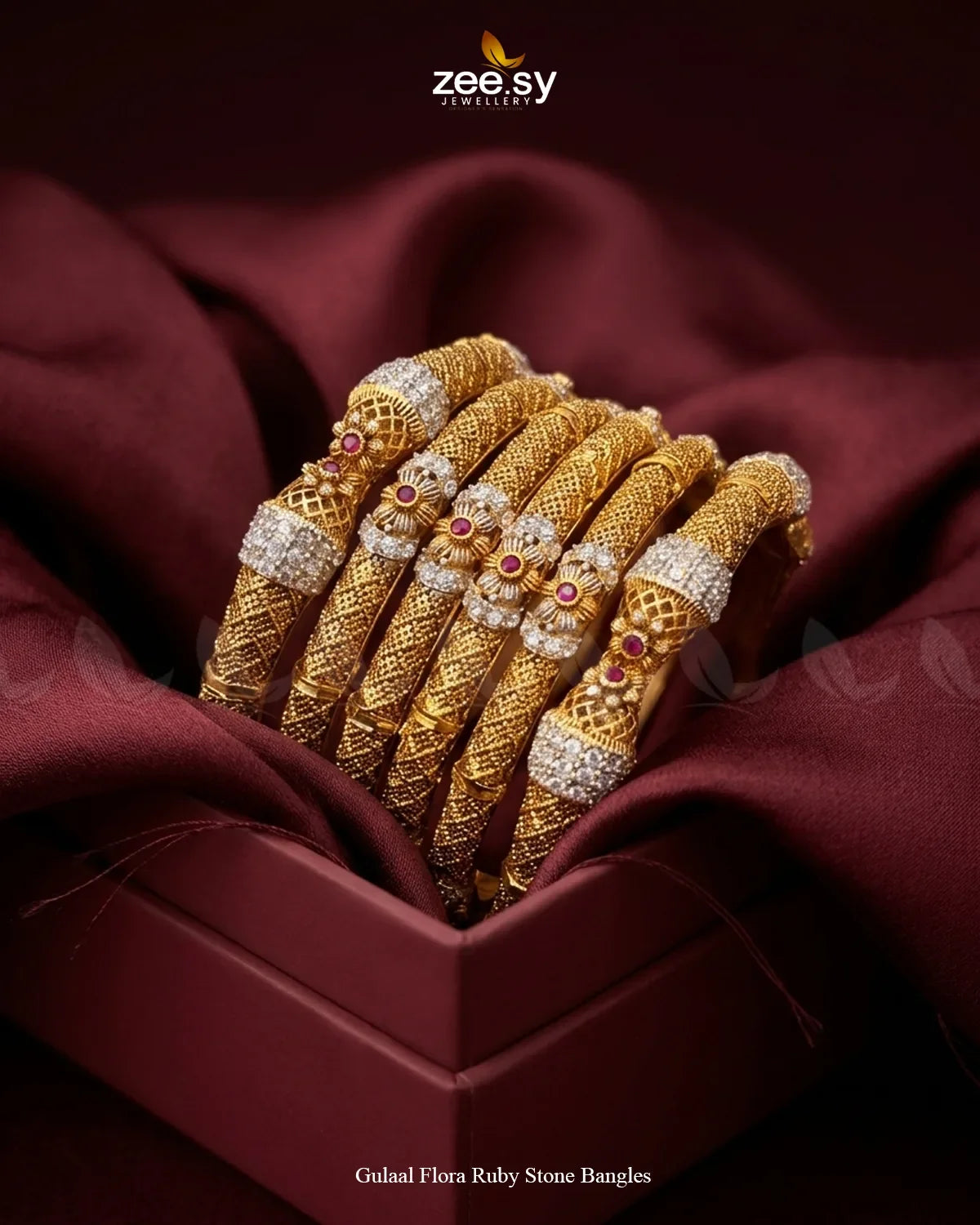 Mughlai Floral Karigari Bangles