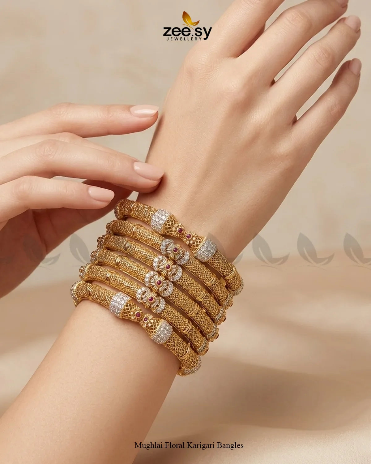 Mughlai Floral Karigari Bangles
