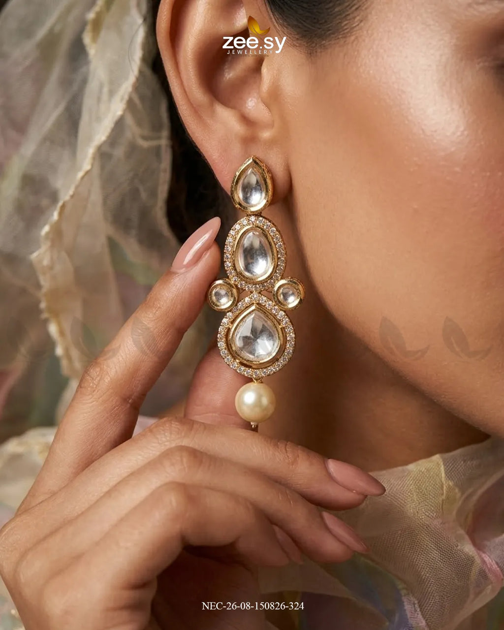 Noori Bold Polki Necklace Set
