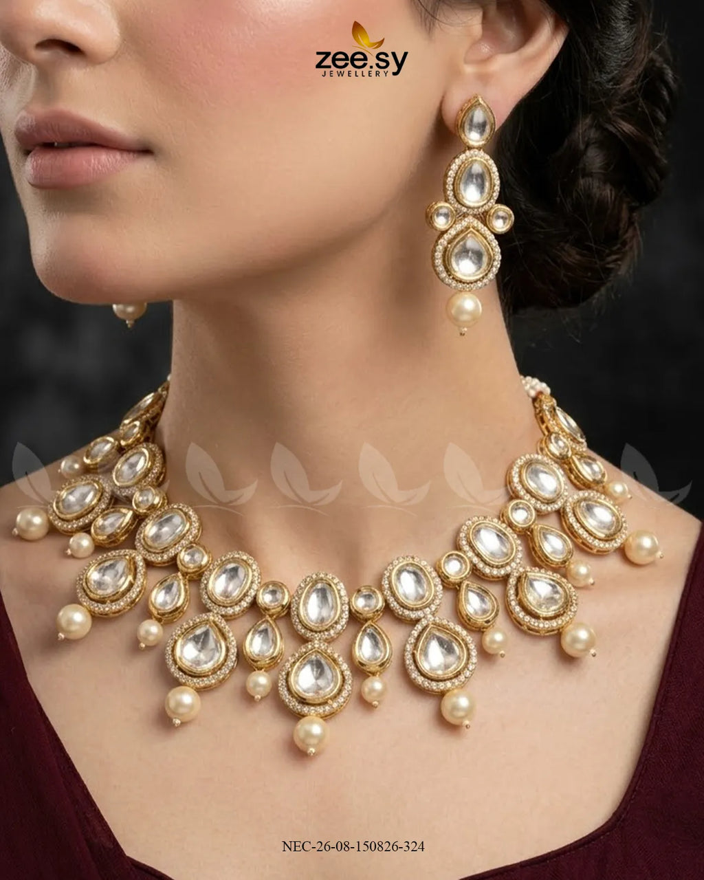 Noori Bold Polki Necklace Set