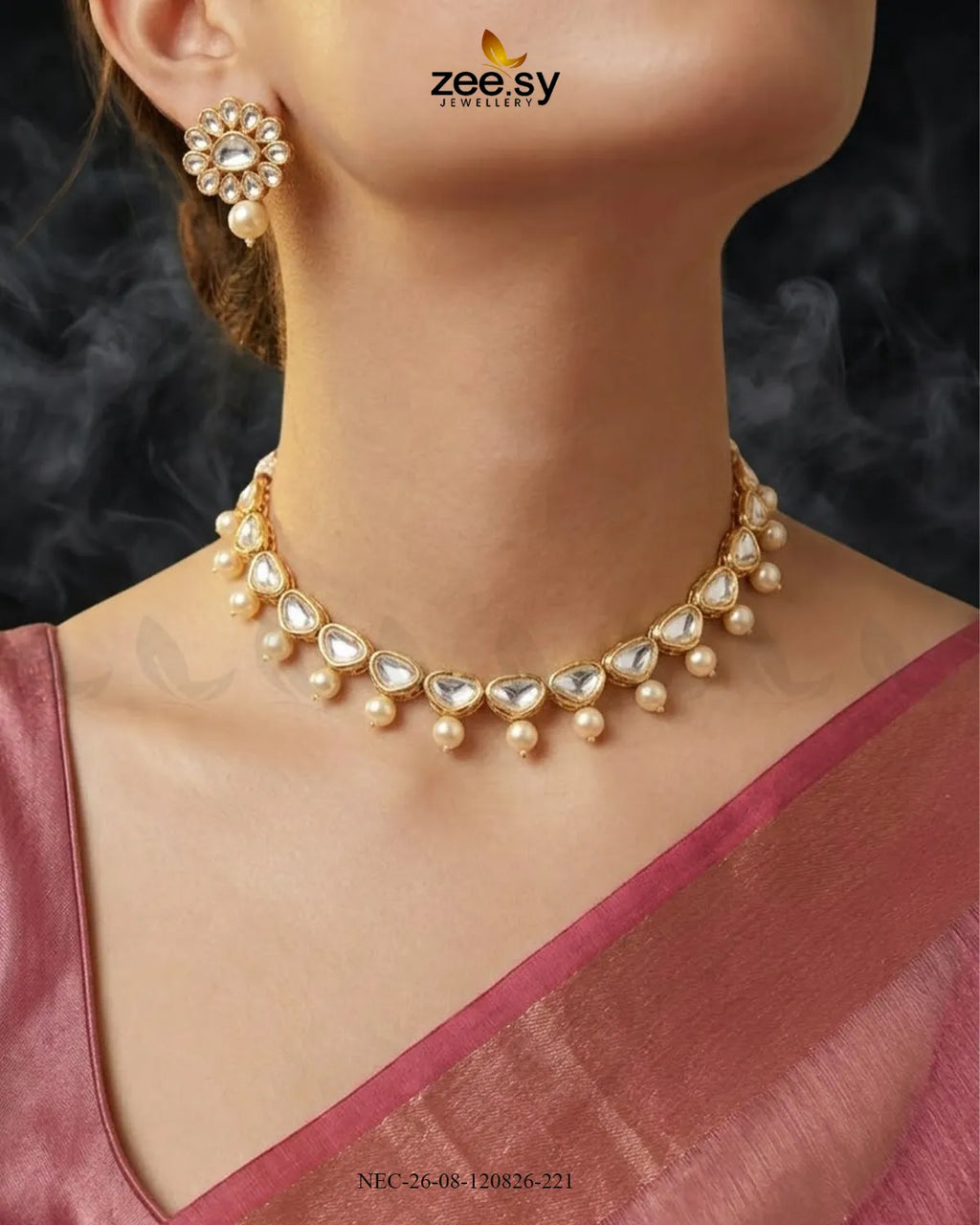 Opulent Polki Style Necklace Set