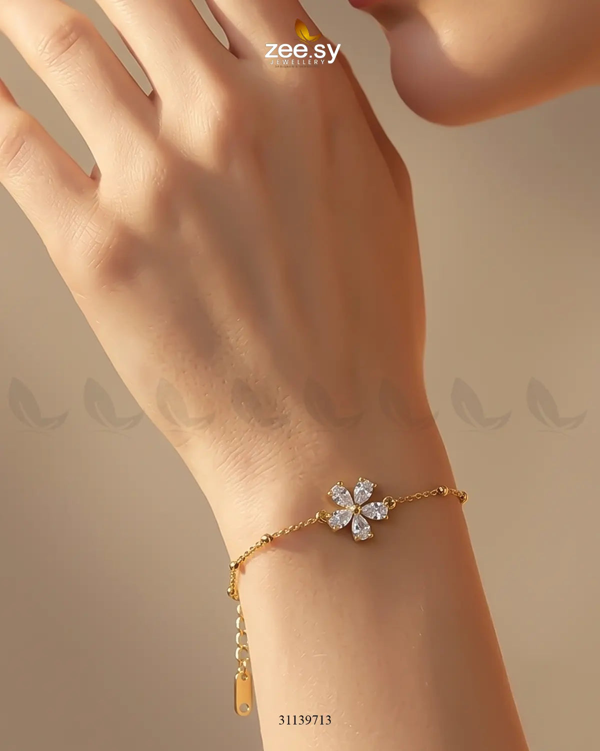 Orchid Petal Minimal Delicate Bracelet