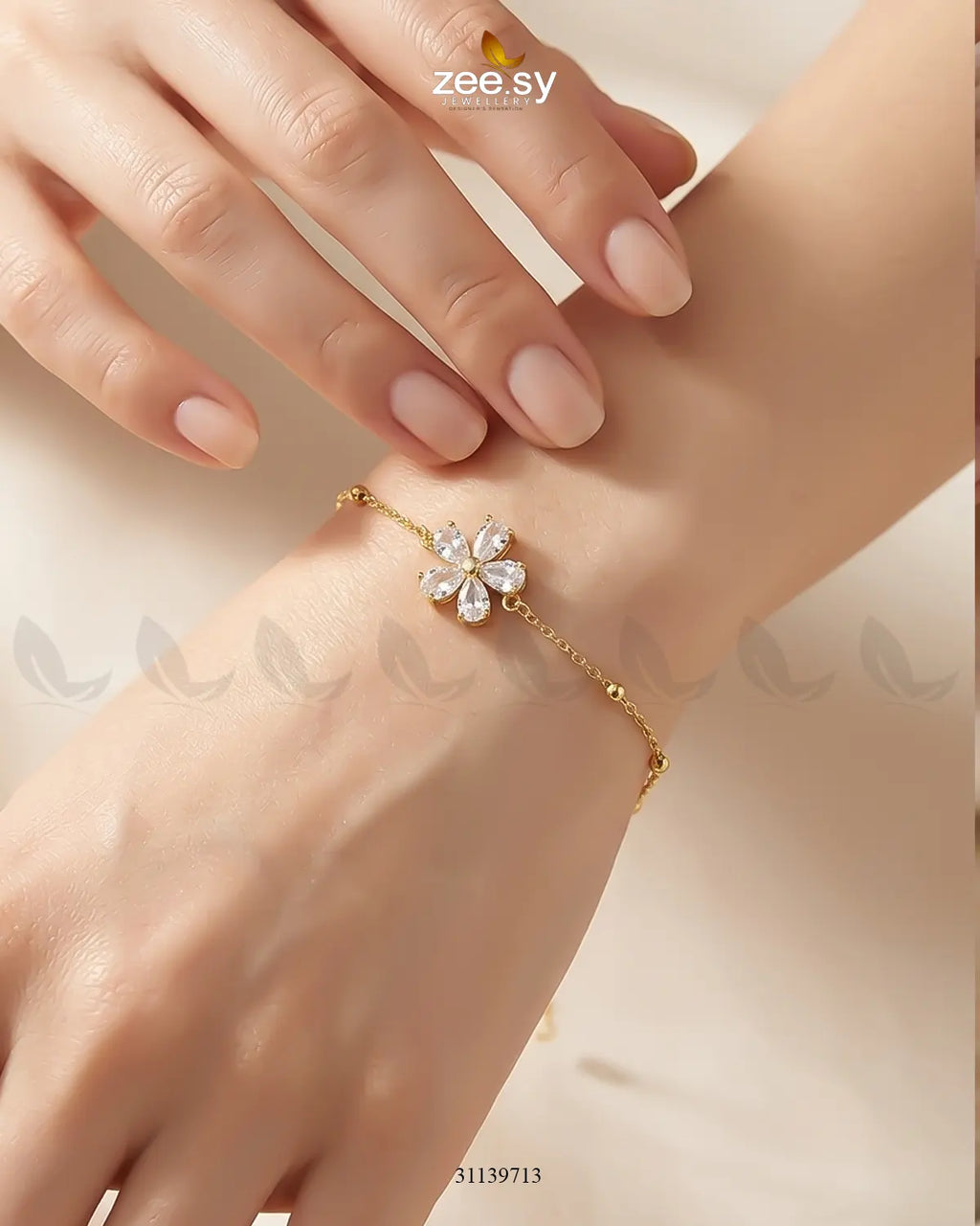 Orchid Petal Minimal Delicate Bracelet