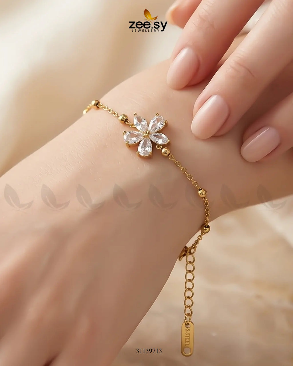 Orchid Petal Minimal Delicate Bracelet