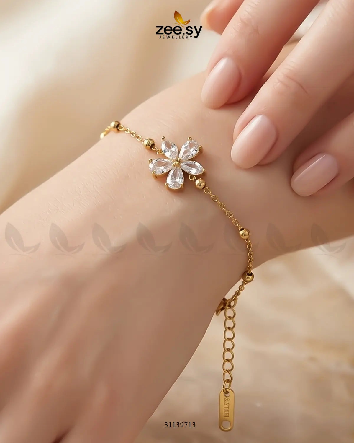 Orchid Petal Minimal Delicate Bracelet