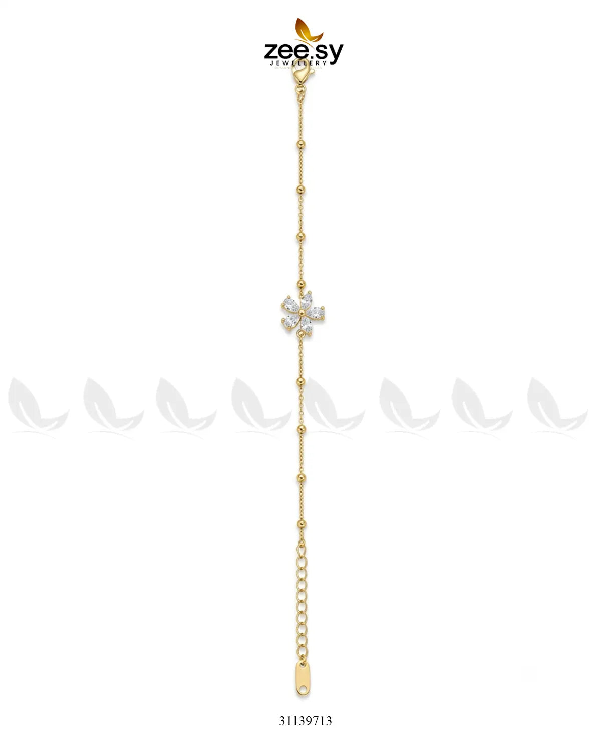 Orchid Petal Minimal Delicate Bracelet