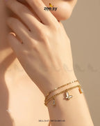 Ornate Multi Chain Butterfly Bracelet
