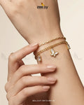 Ornate Multi Chain Butterfly Bracelet