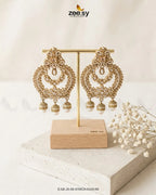 Ornate Multi Stone Chandbali Earrings