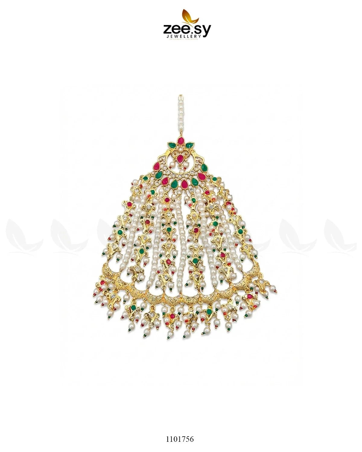 Peacock Gemstone Pearl Jhumar