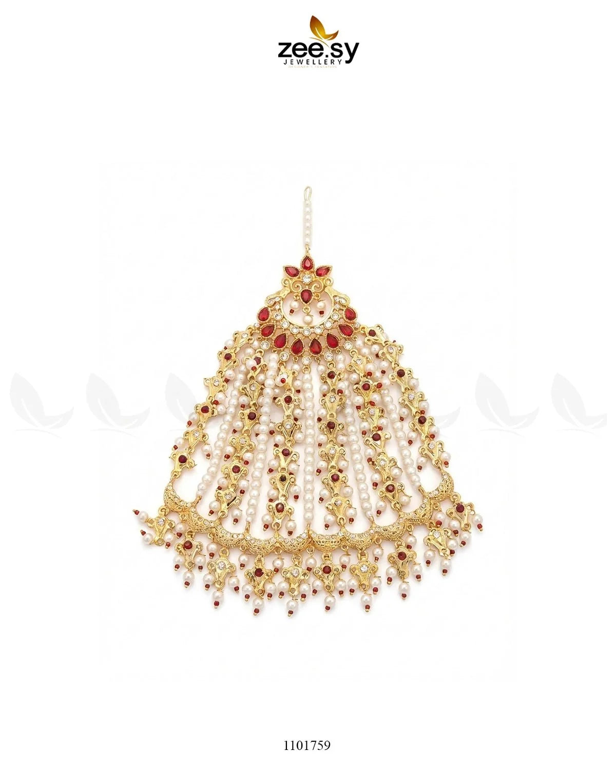 Peacock Gemstone Pearl Jhumar