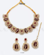 Precious Bold Gemstone Necklace Set