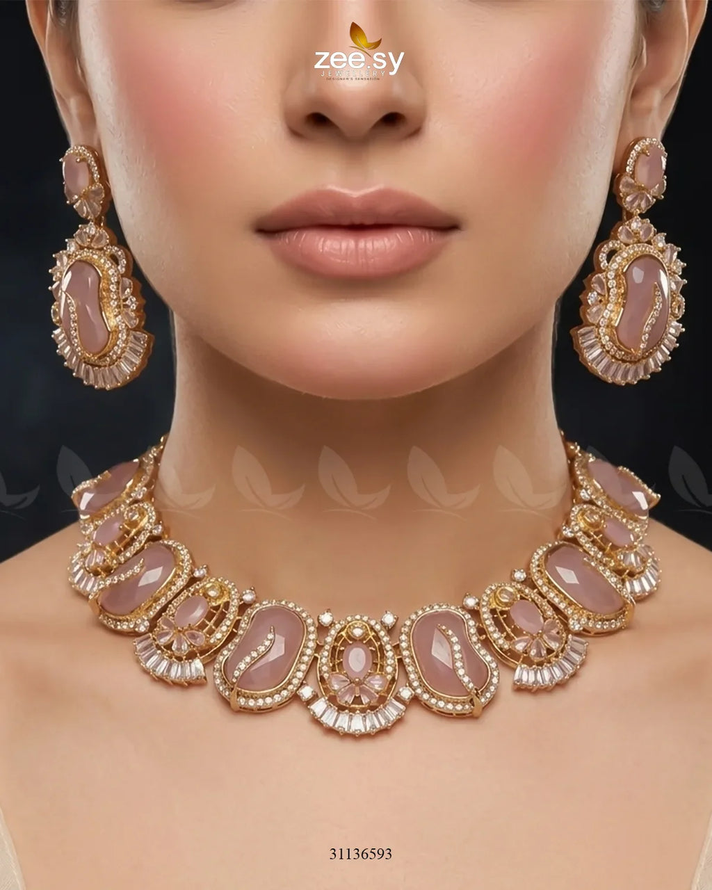 Precious Bold Gemstone Necklace Set