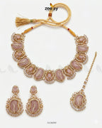 Precious Bold Gemstone Necklace Set