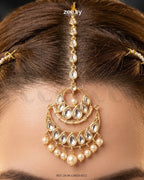 Refined Kundan Pearls Necklace Set