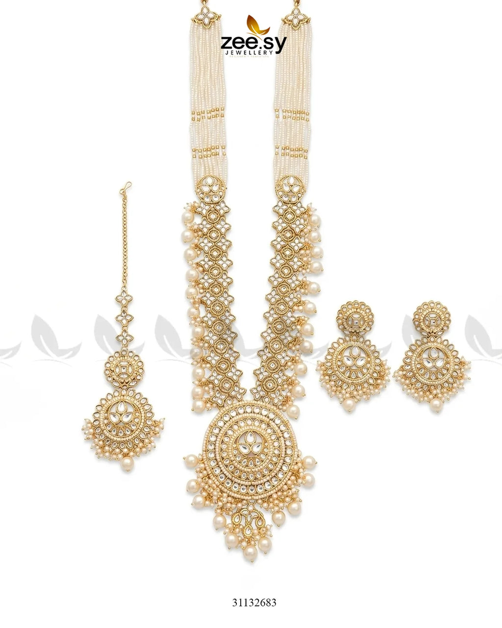 Rich Round Kundan Malla Set