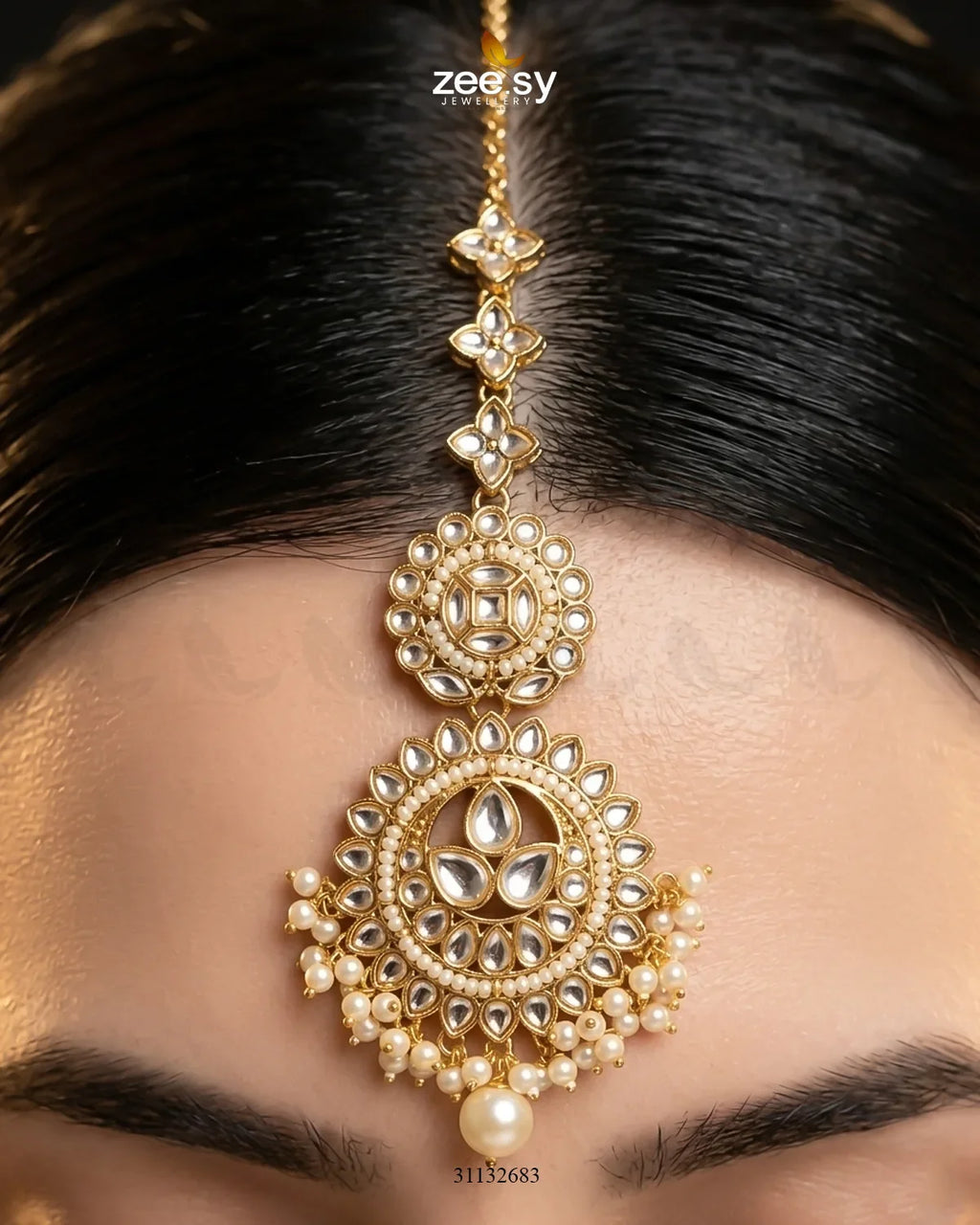 Rich Round Kundan Malla Set
