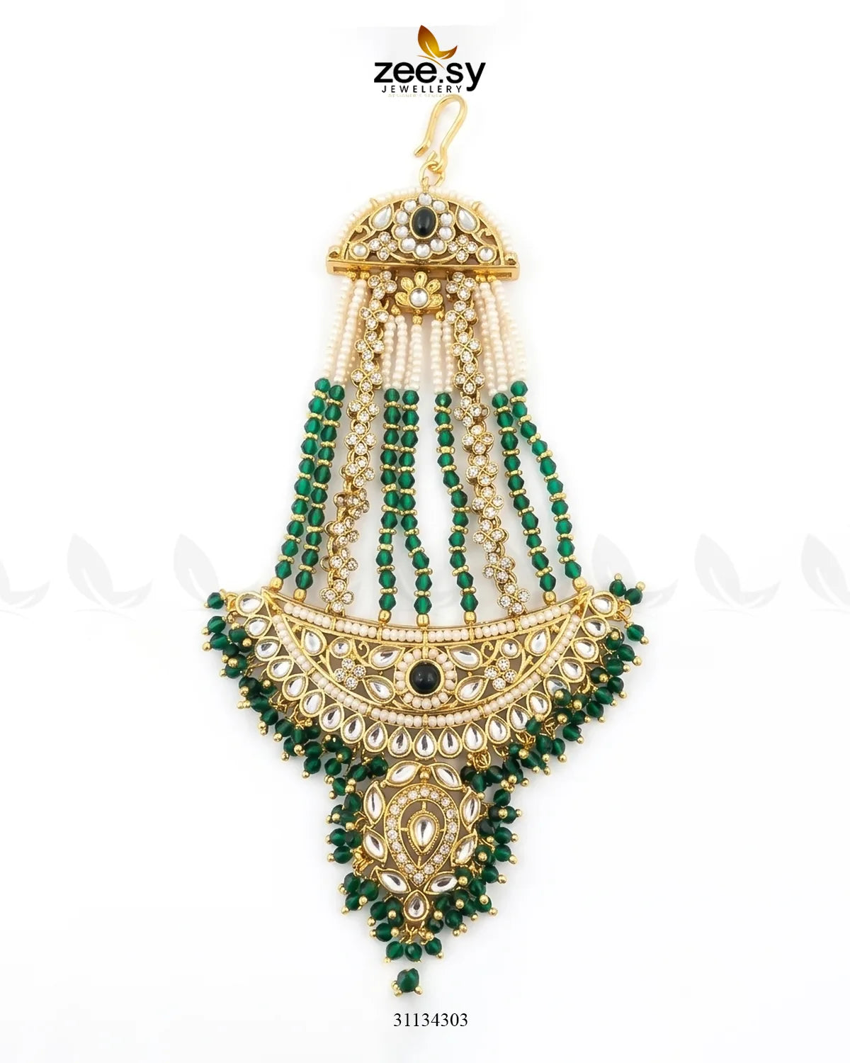 Roshan Pearl Kundan Jhumar