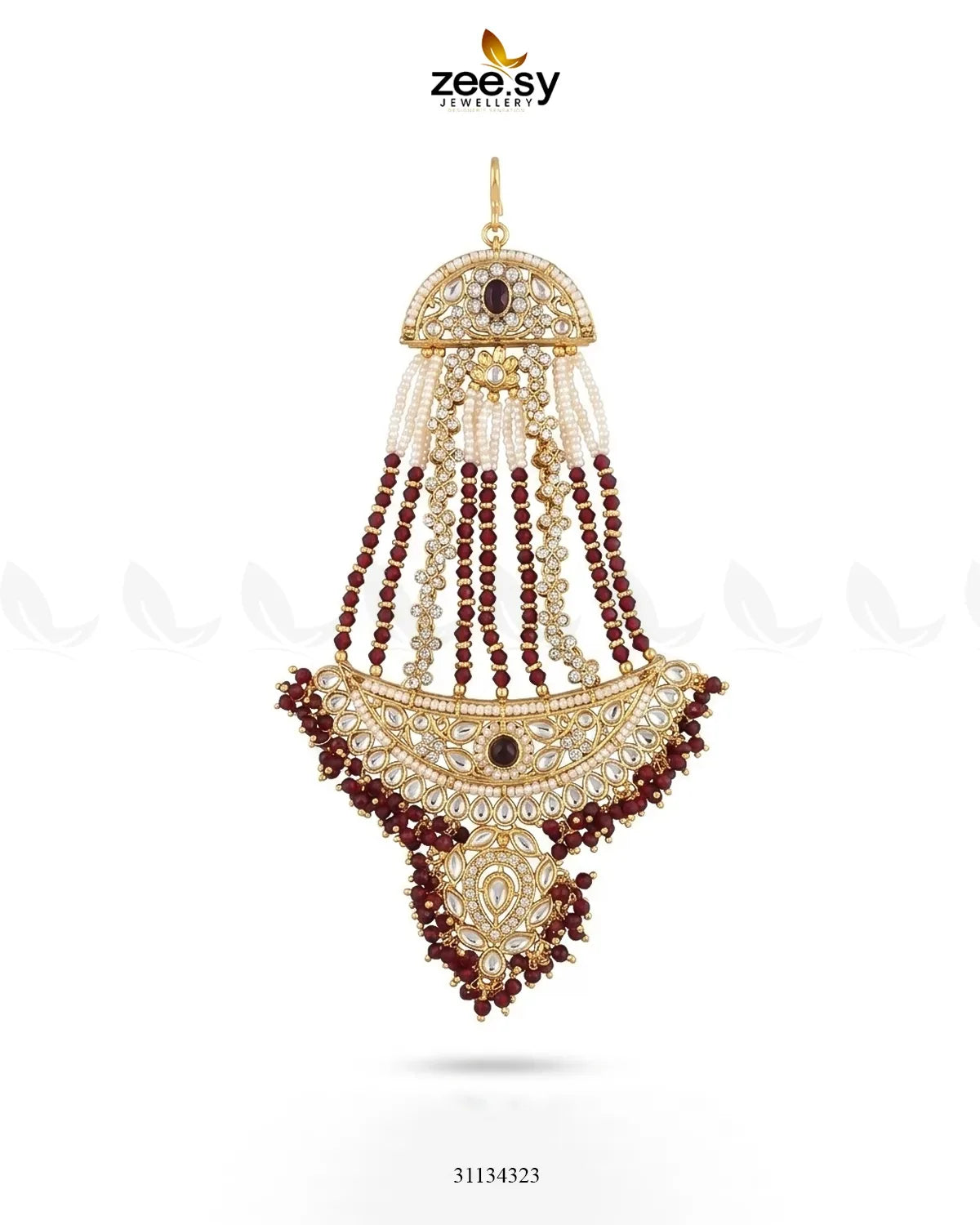 Roshan Pearl Kundan Jhumar