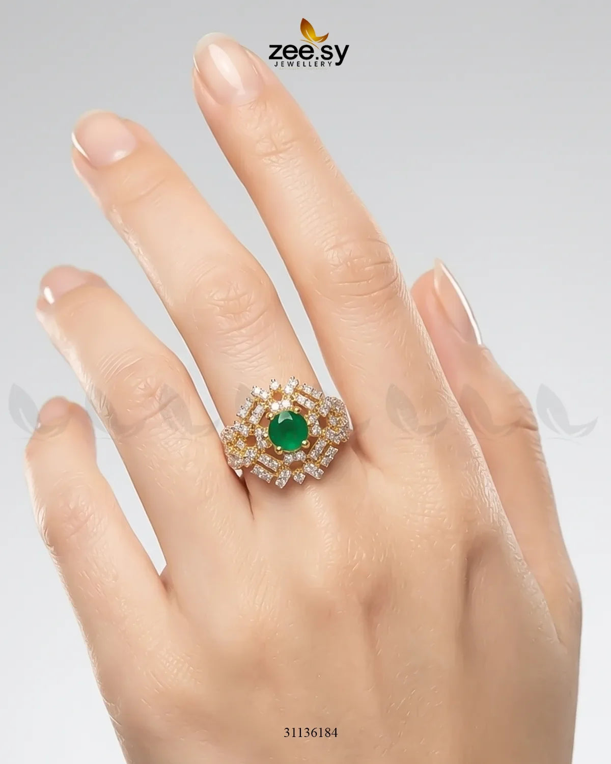 Royal Azure Cluster Ring