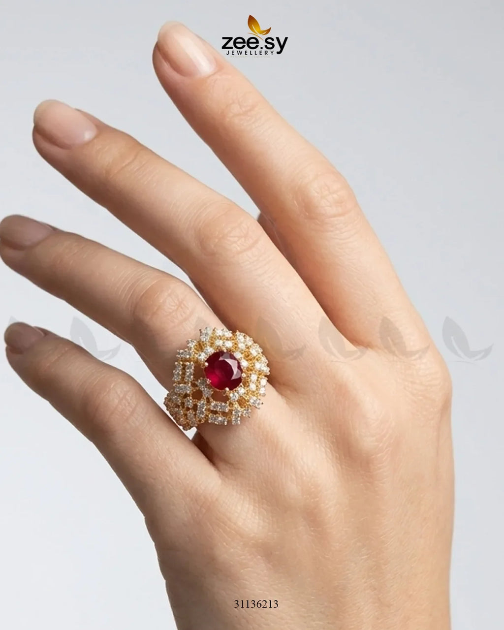 Royal Azure Cluster Ring